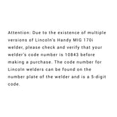 10 ft MIG Gun Replacement w/ Bonus fit Lincoln Handy MIG 170i 10843 Welder